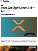 Leaked Ripple Emails Expose the Real Institutional Playbook Behind XRP - CaptainAltcoin