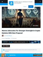 Warren Advocates For Stronger Oversight In Crypto Markets With New Proposal | Bitcoinist.com
