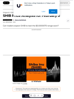 SHIB Price Analysis for February 8 - U.Today