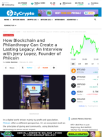 How Blockchain and Philanthropy Can Create a Lasting Legacy: An Interview with Jerry Lopez, Founder of Philcoin