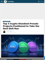 Top 3 Crypto Standout Presale Projects Positioned to Take the Next Bull Run - TechBullion