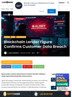 Blockchain Lender Figure Confirms Customer Data Breach | Live Bitcoin News