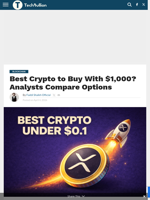 Best Crypto to Buy With $1,000? Analysts Compare Options - TechBullion