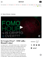 Is Crypto Over? + OSF talks Brand Coins! - Decrypt