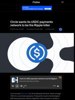 Circle wants its USDC payments network to be the Ripple killer