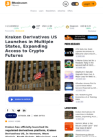 Kraken Derivatives US Launches in Multiple States, Expanding Access to Crypto Futures – News Bytes Bitcoin News