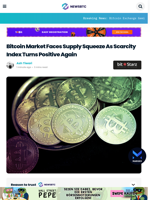 Bitcoin Market Faces Supply Squeeze As Scarcity Index Turns Positive Again