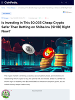 Is Investing in This $0.035 Crypto Safer Than Betting on Shiba Inu (SHIB) Right Now?
