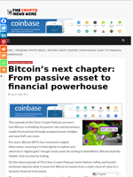 Bitcoin’s next chapter: From passive asset to financial powerhouse - The Crypto News Wire