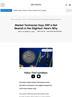 Market Technician Says XRP is Not Bearish in the Slightest: Here’s Why