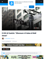 Il CEO di VanEck: “Ethereum è il token di Wall Street” | Bitcoinist.com