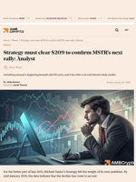 Strategy must clear $209 to confirm MSTR's next rally: Analyst - AMBCrypto