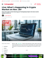 Live: What’s Happening in Crypto Market on Nov. 28? - Coinspeaker