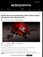 Nvidia CEO Just Crowned the “Next Trillion-Dollar” Chip Stock and It Went Up 33%