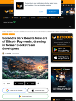 Second’s Bark Boasts New Era Of Bitcoin Payments, Drawing In Former Blockstream Developers