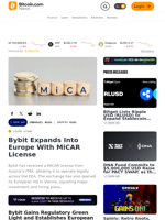 Bybit Expands Into Europe With MiCAR License – Crypto News Bitcoin News
