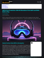 META Price Prediction: SMA 50 Showdown Puts $601 and $543 Both in Play - Blockchain.News