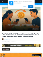 BREAKING: PayPal to Add Crypto to P2P Payments in Industry-Defining Move