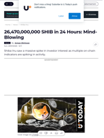 26,470,000,000 SHIB in 24 Hours: Mind-Blowing - U.Today