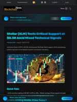 Stellar (XLM) Tests Critical Support at $0.38 Amid Mixed Technical Signals - Blockchain.News