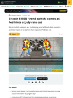 Bitcoin Gains As The Federal Reserve Leaves The Door Open To A July Rate Cut