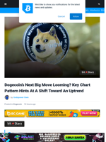 Dogecoin's Next Big Move Looming? Key Chart Pattern Hints At A Shift Toward An Uptrend | Bitcoinist.com