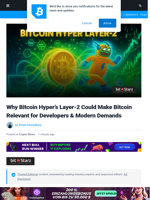 Why Bitcoin Hyper's Layer-2 Could Make Bitcoin Relevant for Developers & Modern Demands