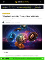 Why is Crypto Up Today? Let’s Dive In - CoinCentral