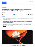 Is SOL’s Price-Network Divergence a Red Flag?