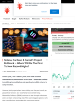 Solana, Cardano & GameFi Project Rollblock - Which Will Be The First To New Record Highs? - NullTX