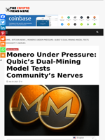Monero Under Pressure: Qubic’s Dual‑Mining Model Tests Community’s Nerves - The Crypto News Wire