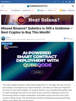Missed Binance? Qubetics is Still a Goldmine - Best Cryptos to Buy This Month!