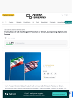 Iran rules out US meetings in Pakistan or Oman, dampening diplomatic hopes