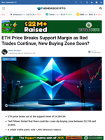 ETH Price Breaks Support Margin as Red Trades Continue, New Buying Zone Soon? - TheNewsCrypto