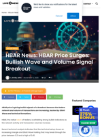 HBAR News: HBAR Price Surges: Bullish Wave and Volume Signal Breakout | Live Bitcoin News