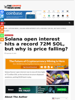 Solana open interest hits a record 72M SOL, but why is price falling? - The Crypto News Wire