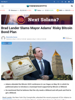 Brad Lander Slams Mayor Adams’ Risky Bitcoin Bond Plan