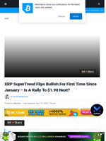 XRP SuperTrend Flips Bullish For First Time Since January, Is A Rally to $1.90 Next?