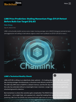 LINK Price Prediction: Stalling Momentum Flags $11.01 Retest Before Bulls Can Target $12.83 - Blockchain.News