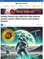 Unilabs Finance Hits $800,000 After Referral System Launch, While Litecoin and Cardano Explode