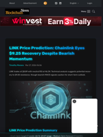 LINK Price Prediction: Chainlink Eyes $9.25 Recovery Despite Bearish Momentum - Blockchain.News