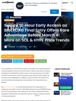 Secure 12-Hour Early Access as BlockDAG Final Entry Offers Rare Advantage Before March 4! More on SOL & HYPE Price Trends | Live Bitcoin News
