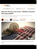 Bitcoin’s 48-hour macro test – Will BOJ, Fed push BTC below $60K? - AMBCrypto