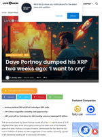 Dave Portnoy dumped his XRP two weeks ago: ‘I want to cry’ | Live Bitcoin News