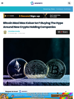 Bitcoin Maxi Isn’t Buying Hype Around New Crypto Holding Firms