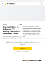 Grayscale Continues Crypto ETF Push with Polkadot Trust Filing