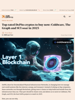 Top rated DePin cryptos to buy now: Coldware, The Graph and SUI soar in 2025 - AMBCrypto