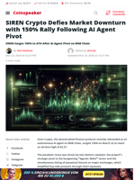 SIREN Crypto Defies Market Downturn with 150% Rally in AI Pivot