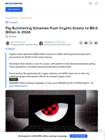 Pig Butchering Scams Drive Crypto Fraud to $9.9 Billion in 2024