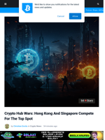 Crypto Hub Wars: Hong Kong And Singapore Compete For The Top Spot